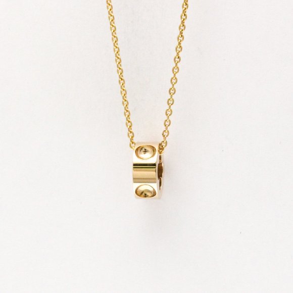 Louis Vuitton Pandanus Plant Necklace Pink Gold (18K) No Stone Men,Women Fash... - Picture 1 of 11